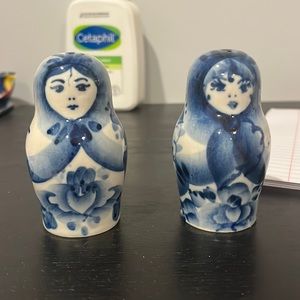 Vintage Russian doll salt and pepper shaker